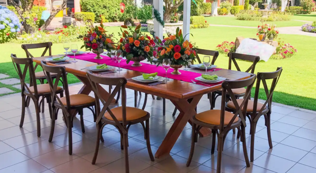 Renta de mesas rectangulares