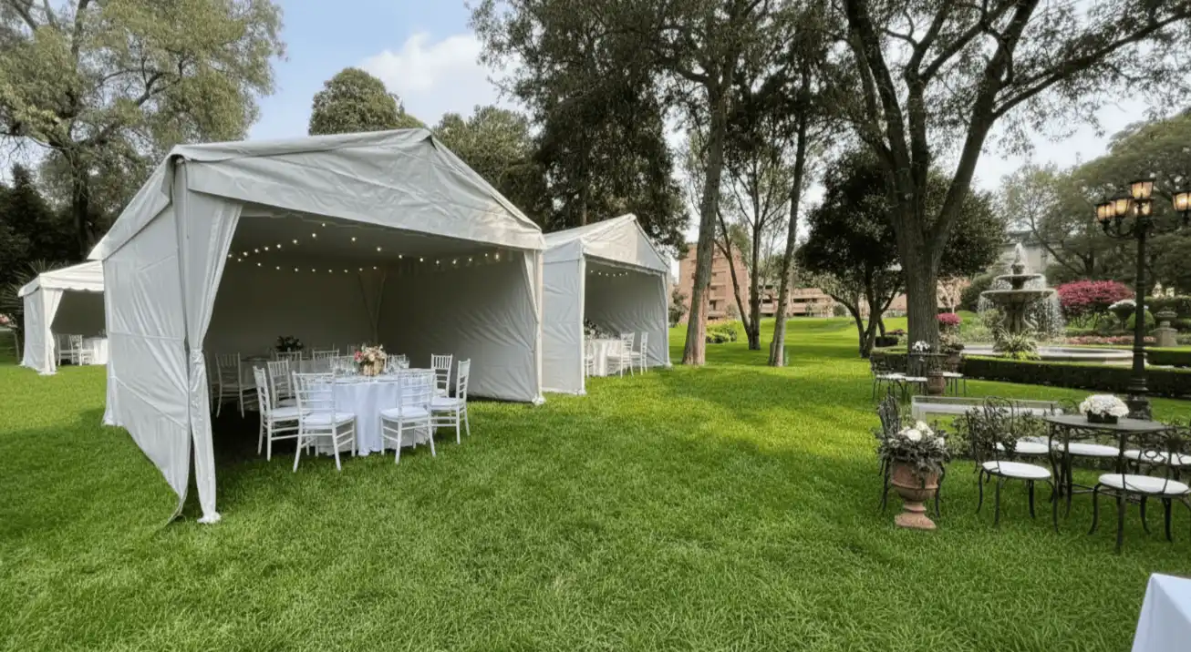 renta de carpa blanca