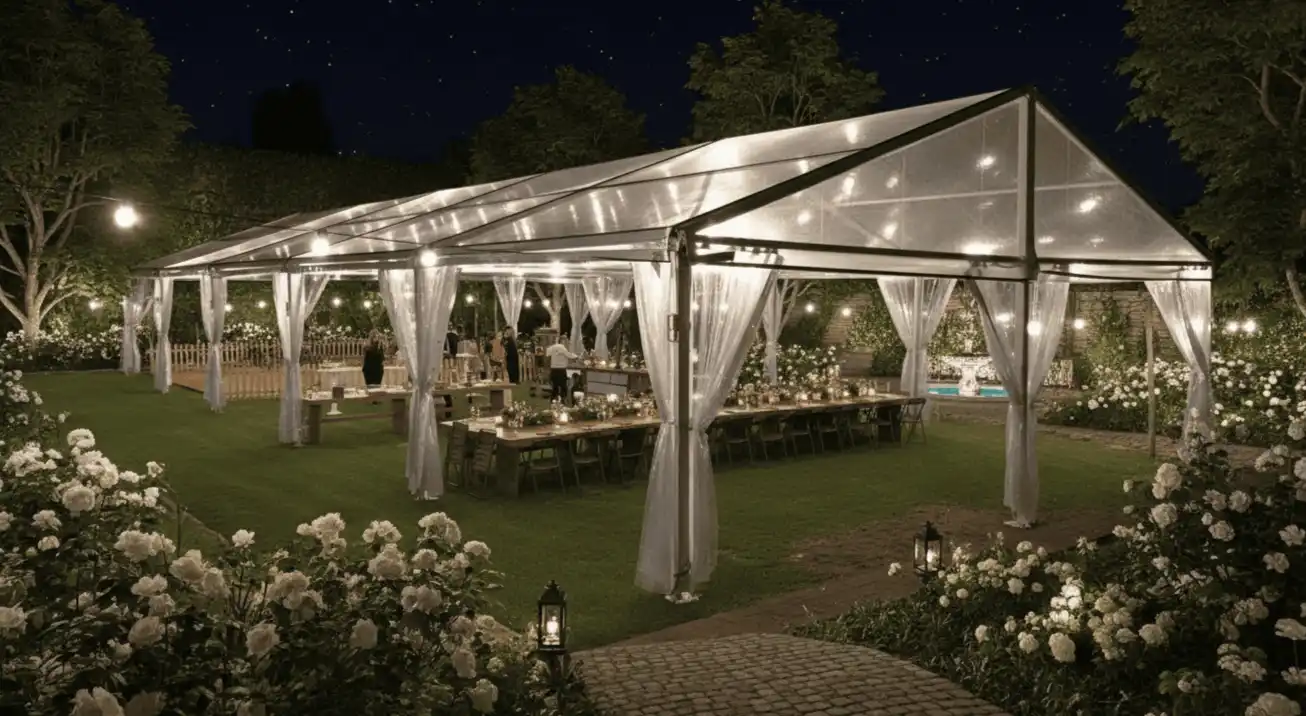 Renta de carpa transparente