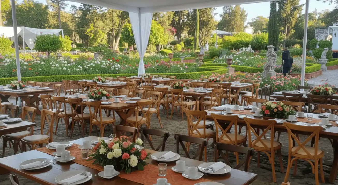 Renta de mesas rectangulares