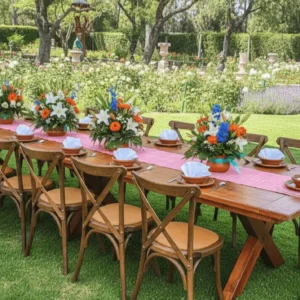Renta de mesas rectangulares