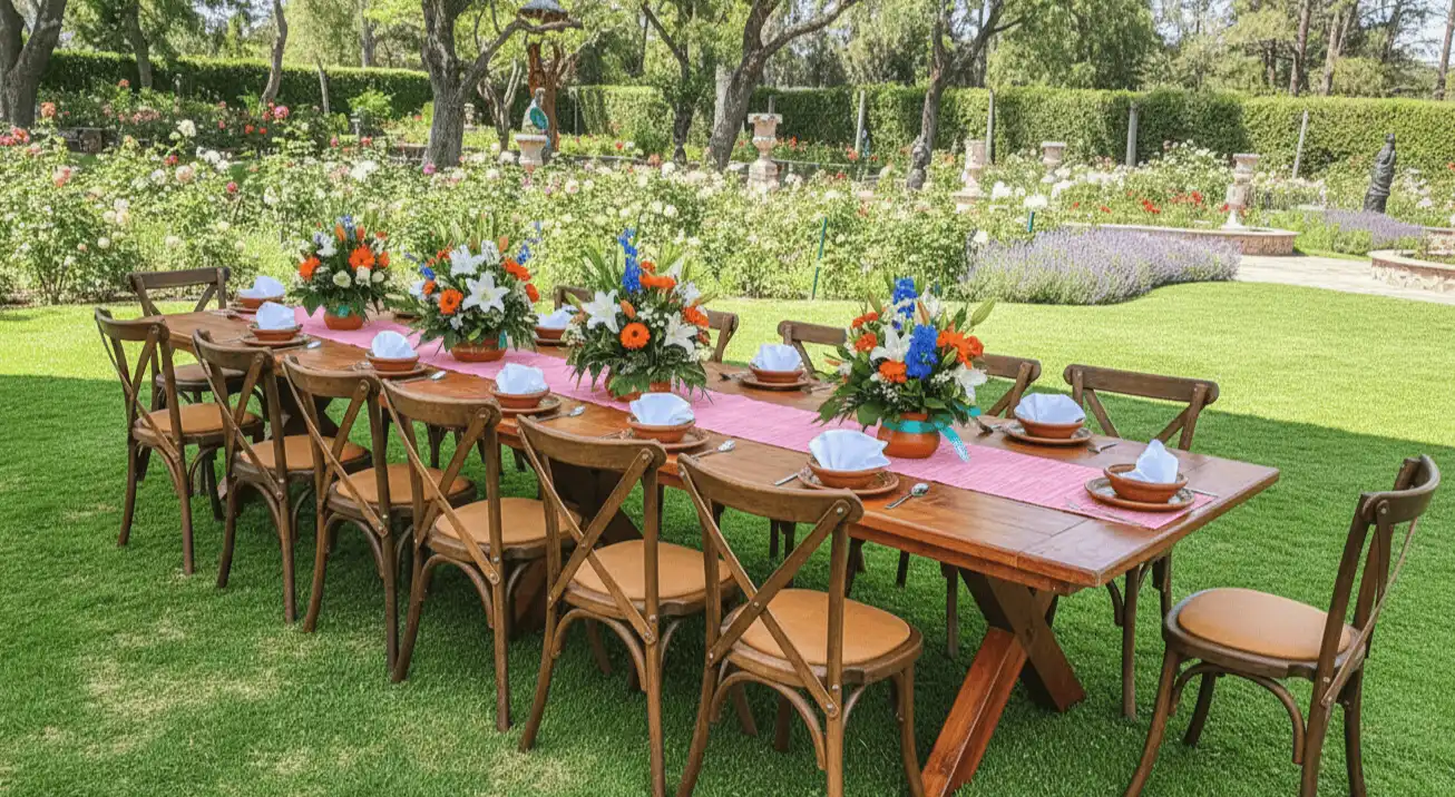 Renta de mesas rectangulares