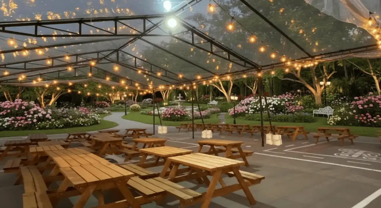 Renta de carpa transparente