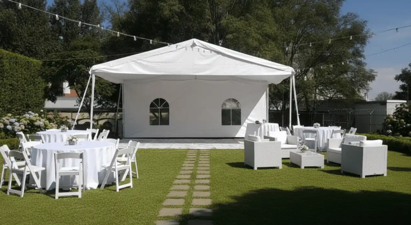 renta de carpa blanca