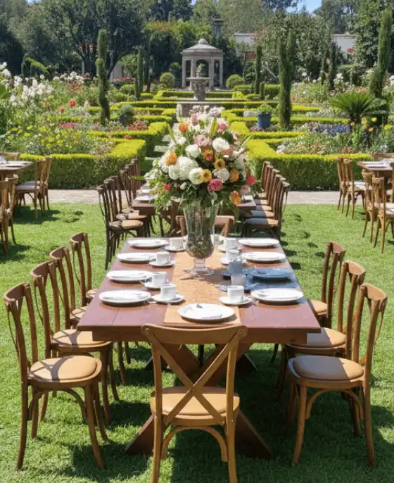 Renta de mesas rectangulares